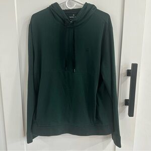 Tommy John Go Anywhere Hoodie Dark Forest Green Large FA22 Pullover